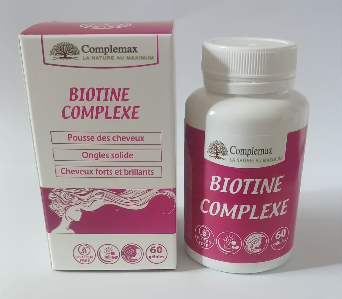 Complemax Biotine Complexe 60 Gélules – Cheveux, Ongles & Peau