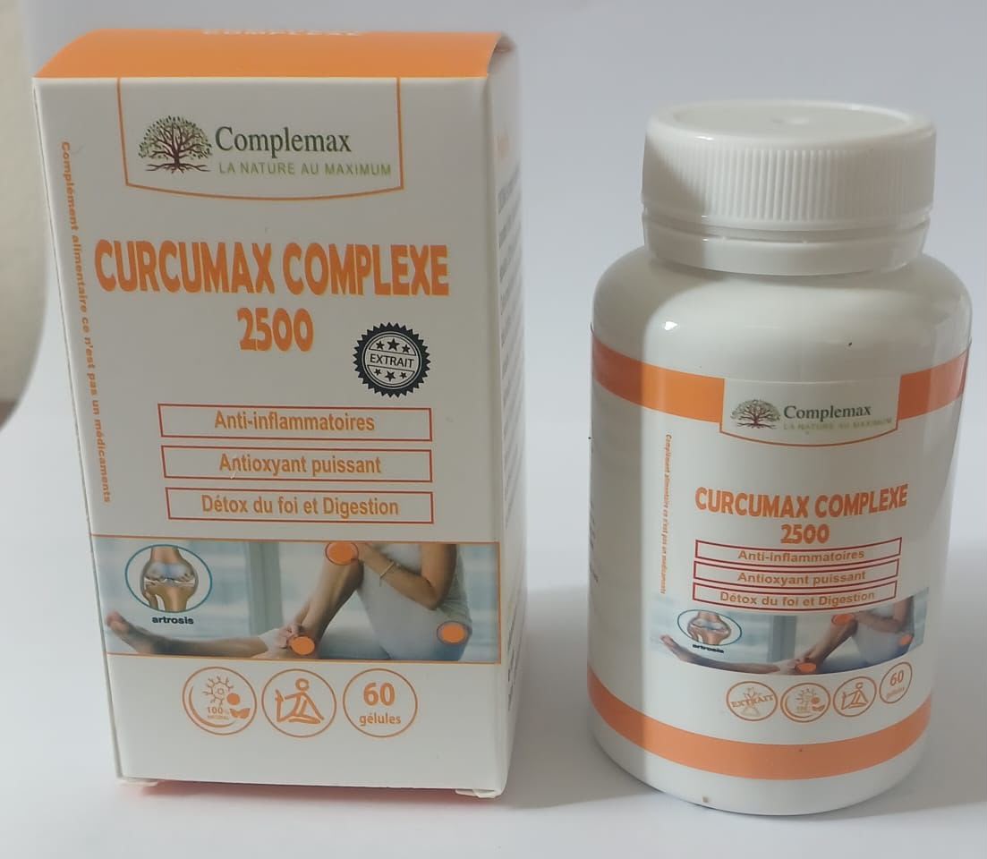 Complemax Curcumax 2500 60 Gélules – Articulations, Curcumine & Protection Antioxydante