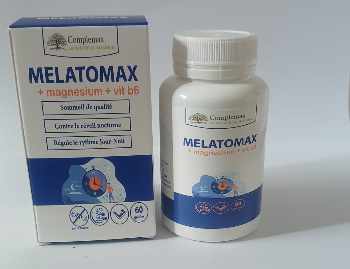 Complemax Melatomax Mag Plus B6 60 Gélules – Sommeil, Relaxation & Détente
