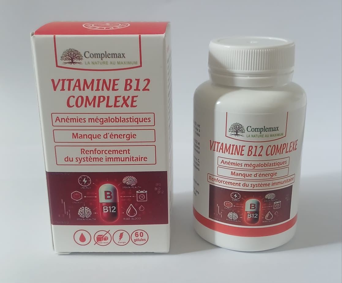 Complemax Vitamine B12 60 Gélules – Énergie, Système Nerveux et Vitalité