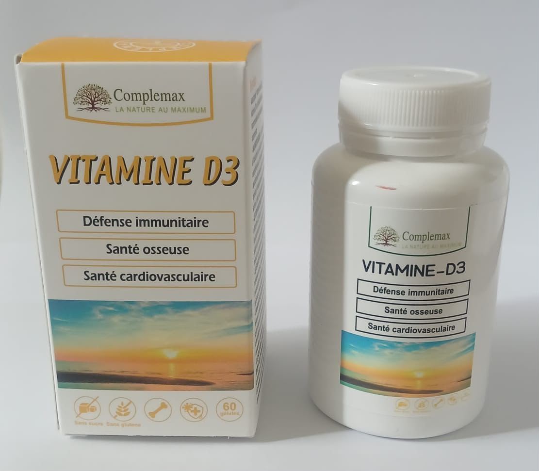 Complemax Vitamine D3 60 Gélules