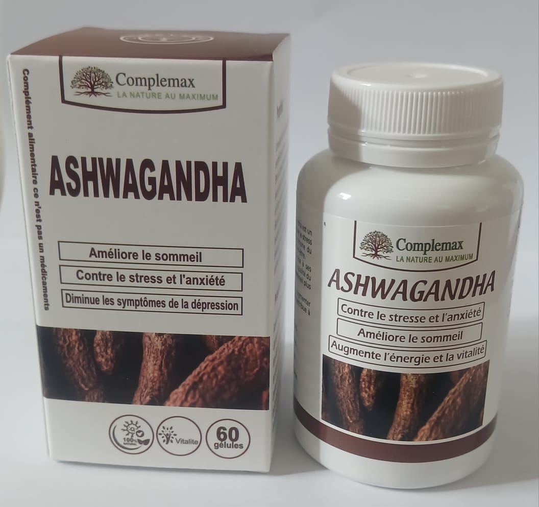 Complemax Ashwagandha 60 Gélules – Stress, Équilibre Émotionnel & Vitalité