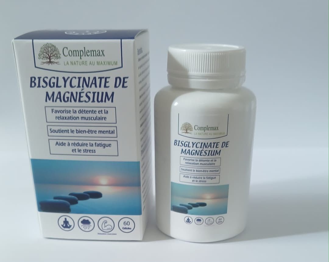 Complemax Bisglycinate de Magnésium 60 Gélules – Stress, Fatigue & Relaxation Musculaire