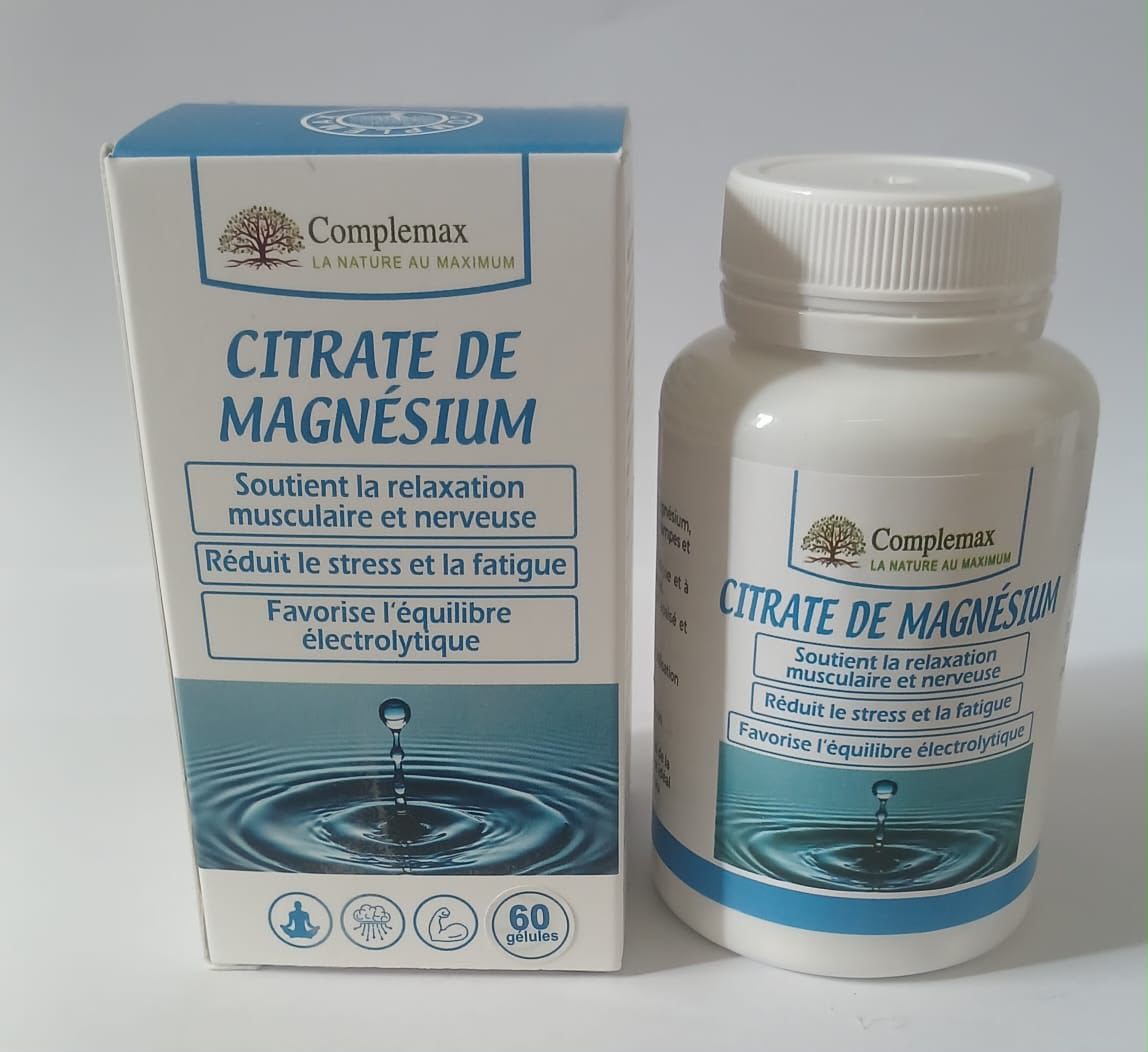 Complemax Citrate de Magnésium 60 Gélules – Stress, Fatigue & Équilibre Nerveux