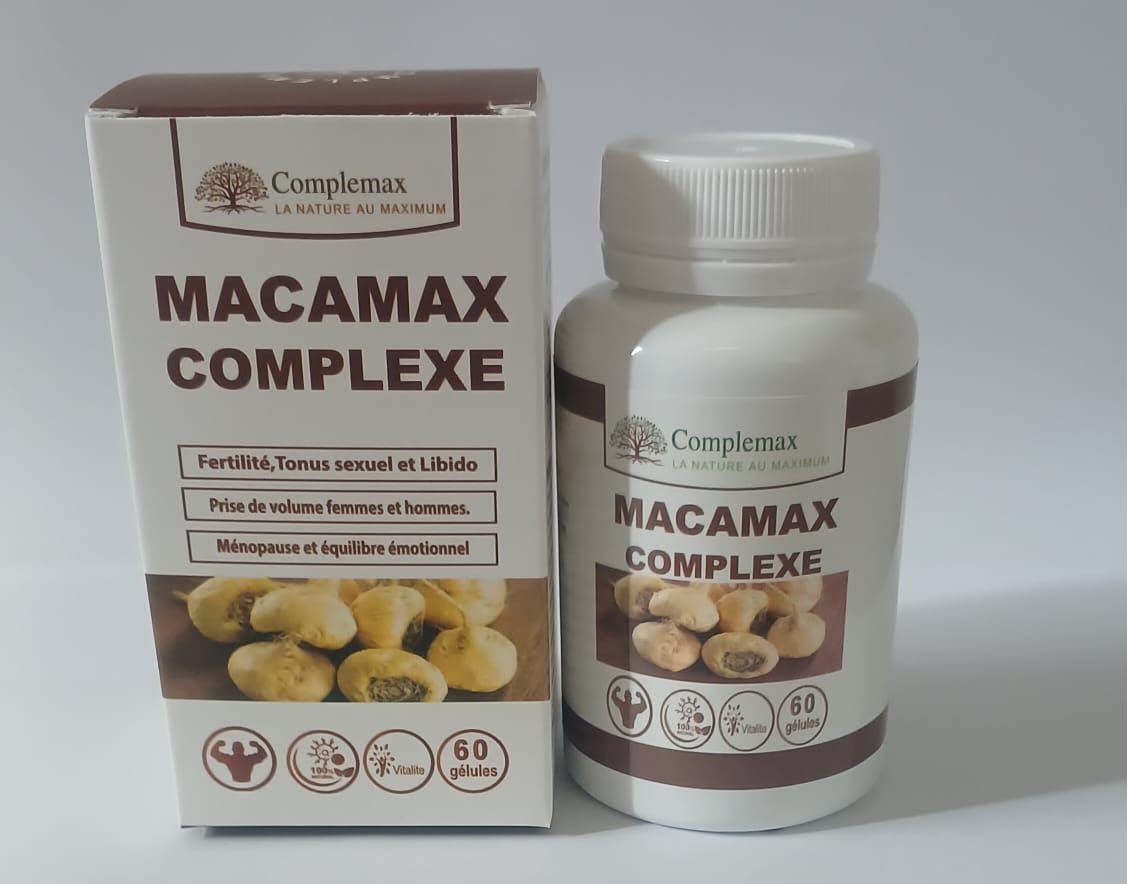 Complemax Macamax 60 Gélules – Énergie, Vitalité & Endurance Naturelle