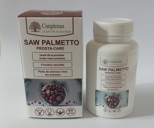 Complemax Saw Palmetto 60 Gélules – Prostate, Confort Urinaire et Bien-être Masculin