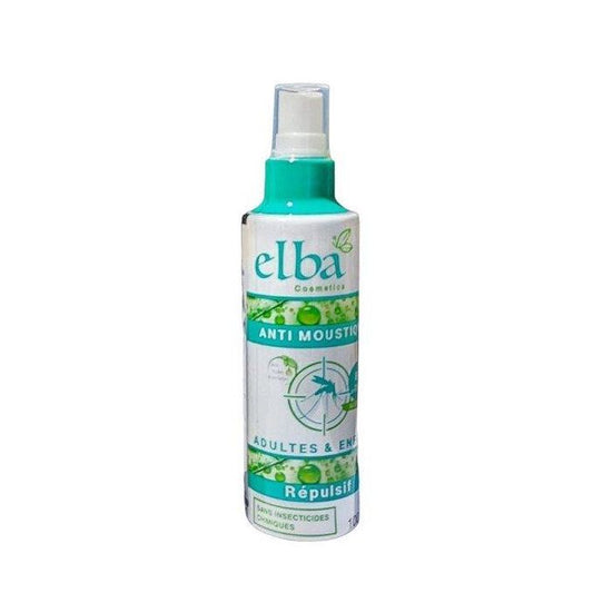ELBA Anti-Moustique Spray Répulsif – Protection Contre les Moustiques pour Toute la Famille